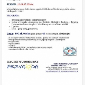 OBÓZ KONDYCYJNY - SZCZYTNA
