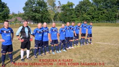 4 kolejka A-klasy - BŁĘKITNI OLBRACHTÓW - ORZEŁ KONIN ŻAGAŃSKI 0-5