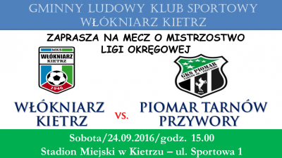 Zapowiedź: GLKS Włókniarz Kietrz - GKS Piomar Tarnów Przywory
