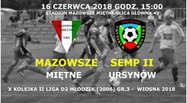 Powołania na X-tą kolejkę II ligi MZPN (wiosna 2018)