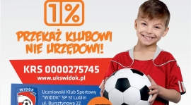 Przekaż 1 % podatku na rzecz młodych adeptów piłki nożnej!!