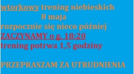 trening niebieskich.