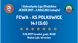 I DLM - 4 kolejka (zaległa): FCWA - KS Polkowice (11.10.2017)