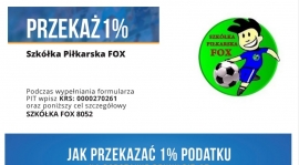 WESPRZYJ MŁODYCH PIŁKARZY - PRZEKAŻ 1% PODATKU !!!