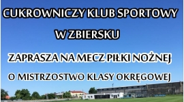 Środa na sportowo. Boisko w Zbiersku godzina 14:00