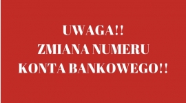 Uwaga! Zmiana numeru konta do wpłat składek członkowskich!