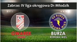 IV LMŁD1 I SKS GWAREK ZABRZE - KS Burza Borowa Wieś 5:0