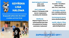 AP KP Gdynia zaprasza chętne drużyny do GDYŃSKIEJ LIGI HALOWEJ