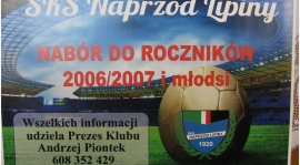 NAPRZÓD LIPINY - ZAPISZ DZIECKO NA TRENING!