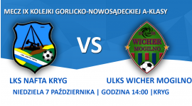 Zmiana godziny meczu z Wichrem Mogilno!