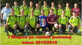 Juniorzy Starsi kończą rundę jesienną zwycięstwem i są Liderem tabeli.