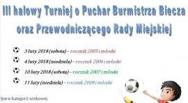 III halowy Turniej o Puchar Burmistrza Biecza oraz Przewodniczącego Rady Miejskiej