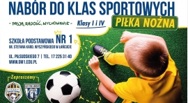 Nabór do klas sportowych pod naszym patronatem w SP1 !