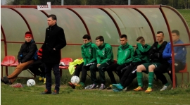 Konrad Dypa oraz Adrian Sobczyński po meczu Iłżanka - Polonia