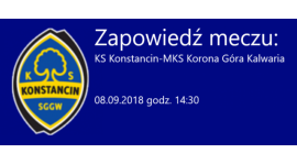 KS Konstancin - MKS Korona Góra Kalwaria