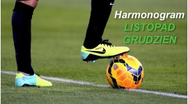 Harmonogram treningów na listopad-grudzień