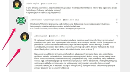 Odpowiadanie na komentarze, ustawianie kolejności wyświetlania drużyn, występowanie pod pseudonimem