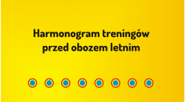 Treningi przed obozem