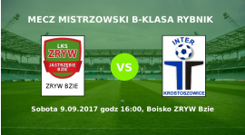 Zapowiedź wyjazdowego meczu Zryw Bzie - Inter Krostoszowice