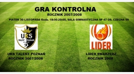 Jutro sparing rocznika 2007/2008