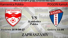 Juniorzy o przełamanie !