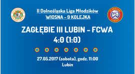 II DLM wiosna 2017 - 9 kolejka - Zagłębie III Lubin (27.05.2017)