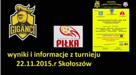 Turniej w charytatywny w Skołoszowie-22.11.2015r. wyniki i informacje