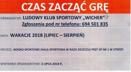 Zapraszamy do wakacyjnego treningu!