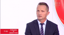 Prezes Sławomir Kopczewski o lokalnej piłce w TVP3 Białystok