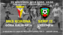 Powołania na V-tą kolejkę II ligi MZPN (jesień 2018)