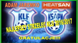 ADAM JAREMKO (HEATSAN) NAJLEPSZYM STRZELCEM KLO 2016/2017
