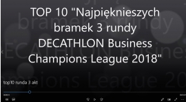 "TOP10 Najpiękniejszych bramek 3 rundy DECATHLON Business Champions League 2018" - VIDEO