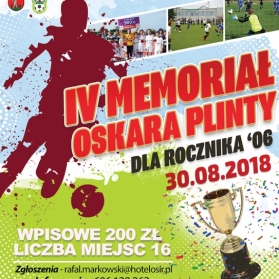 MEMORIAŁ OSKARA PLINTY