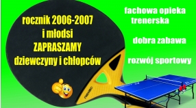 Nabór do sekcji tenisa stołowego