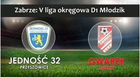 V LMŁD1 I LKS Jedność 32 Przyszowice - SKS GWAREK ZABRZE 2:3