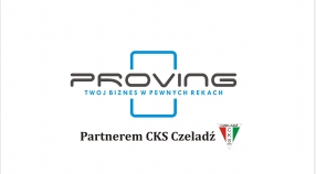 Firma Proving będzie wspierała CKS Czeladź