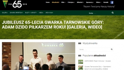 Adam Dzido piłkarzem roku w Gwarku!