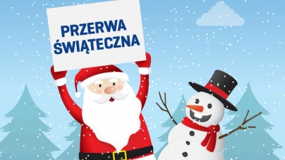 W dniach 24.12.2018-1.01.2019 biuro klubu będzie nieczynne