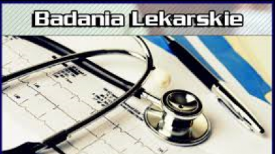 BADANIA LEKARSKIE - Kwiecień 2018