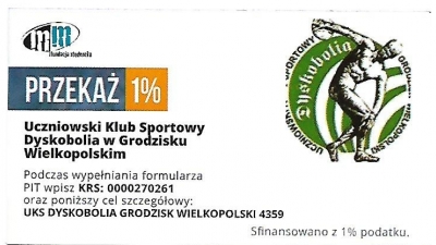 1% podatku dla Dyskobolii
