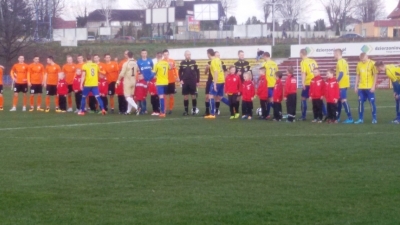 Lechia Dzierżoniów - Zagłębie Lubin - wyprowadzenie zawodników