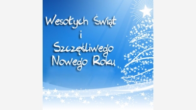 WESOŁYCH ŚWIĄT I SZCZĘŚLIWEGO NOWEGO ROKU