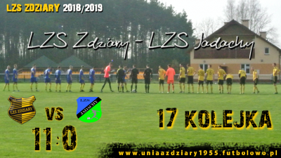 17 Kolejka: LZS Zdziary - LZS Jadachy 11:0.