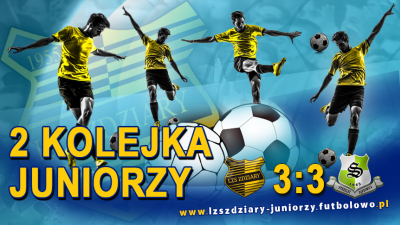 2 Kolejka: LZS Zdziary - Strzelec Dąbrowica 3:3.