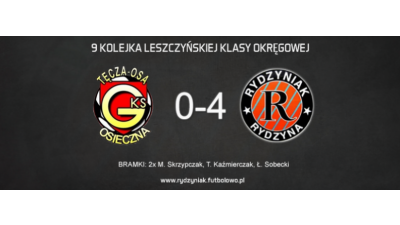 Wrócili na właściwe tory! 4P4S Rydzyniak pewnie wygrywa w Osiecznej.