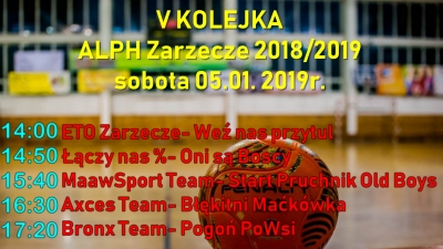 V Kolejka ALPH- sobota 05.01.2019