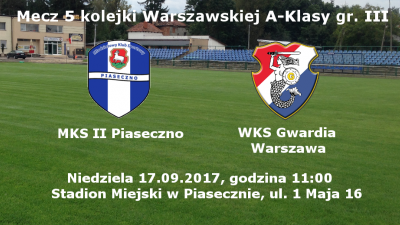 Ciężki mecz z rezerwami MKS Piaseczno