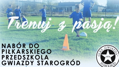 Nabór do Piłkarskiego Przedszkola " Trenuj z pasją"