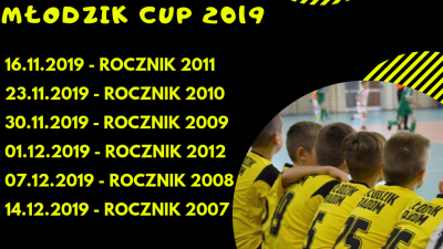 Zapraszamy na Halowe Turnieje MŁODZIK CUP 2019 !!!
