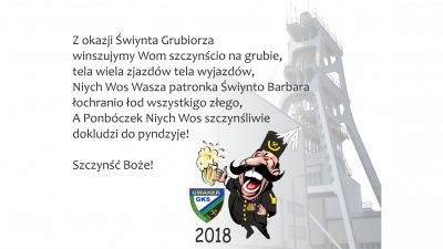 Barbórka tuż, tuż! W związku z tym...